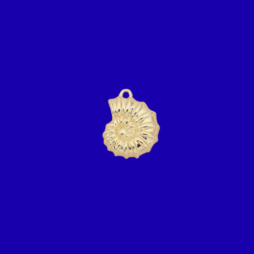 Charm Coquillage Escargot Doré